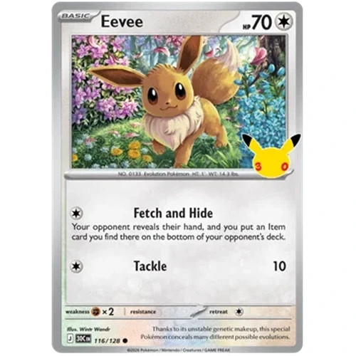 Eevee 116/128 30th Celebration Holo