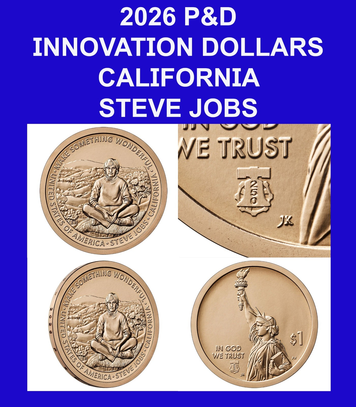 2026 P&D California American Innovation Dollar Uncirculated 2026 P&D California American Innovation Dollar Uncirculated