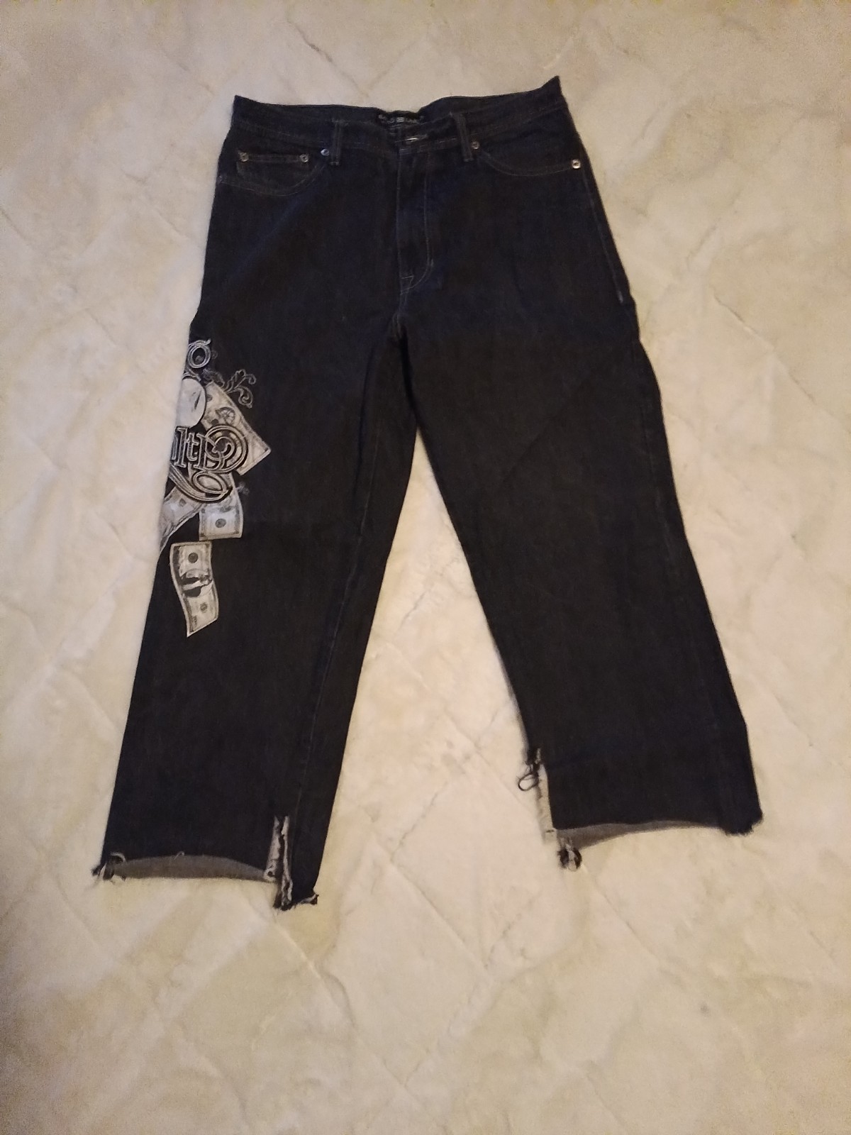 Vintage Y2K Ecko Unltd Outfit Set Baggy Dollar Jeans 36 Shirt 2XL Skate Hip Hop