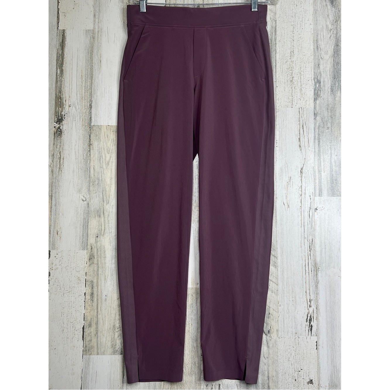 Athleta Plum Zip-Front Active Pants Women Size 6