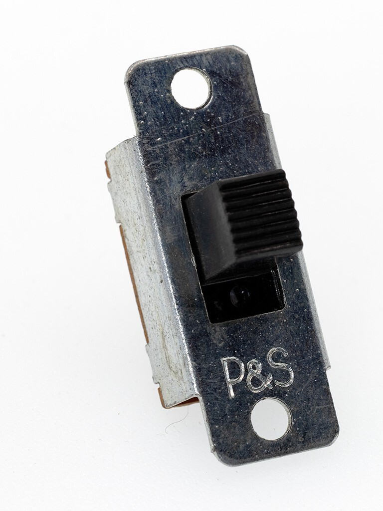 Vintage P&S SPST Slide Switch, 3A/125VAC