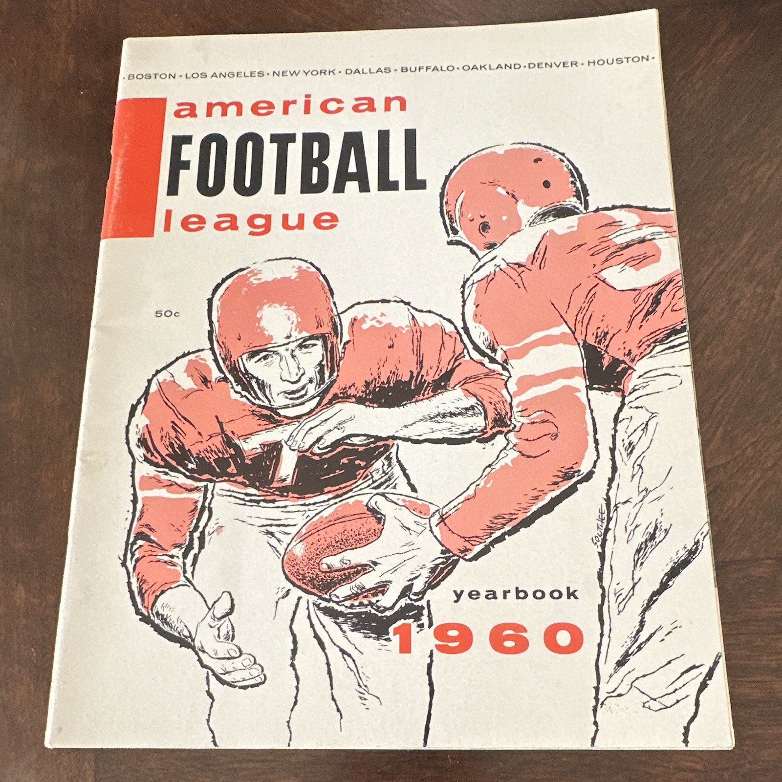American Football League (AFL) 1960 Football Yearbook Vintage Original