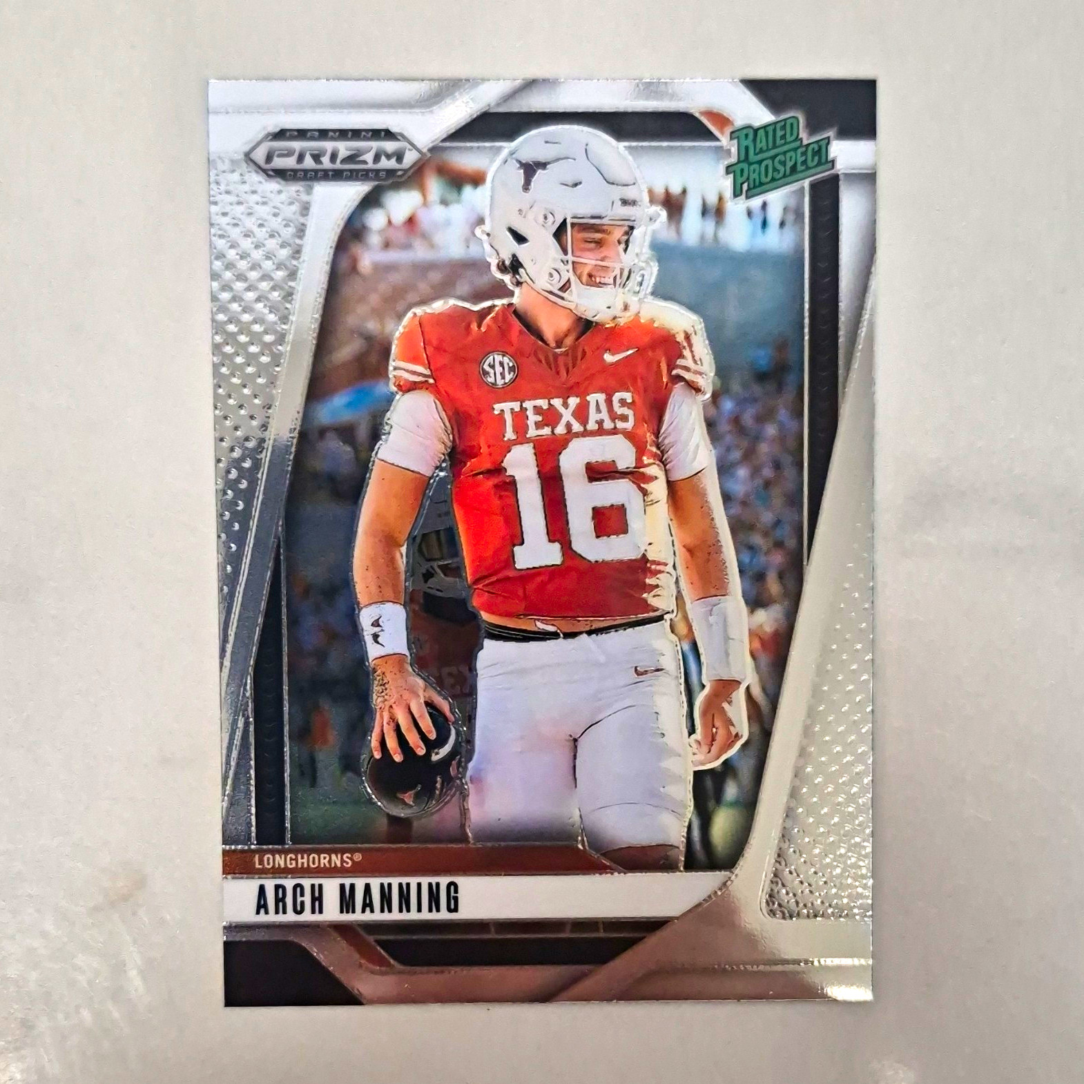 Panini 2025 Prizm Draft Picks Arch Manning Rated Prospect #166 Texas Football