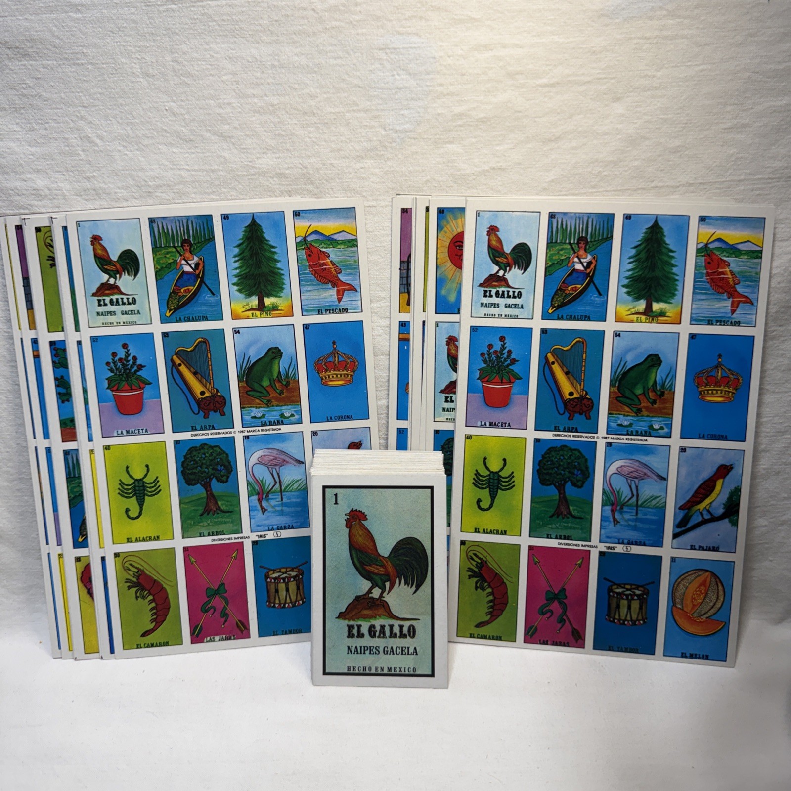 20 cartas de loteria ~ For 20 Players Mexican card game El Gallo Naipes Gacela 20 cartas de loteria ~ For 20 Players Mexican card game El Gallo Naipes Gacela