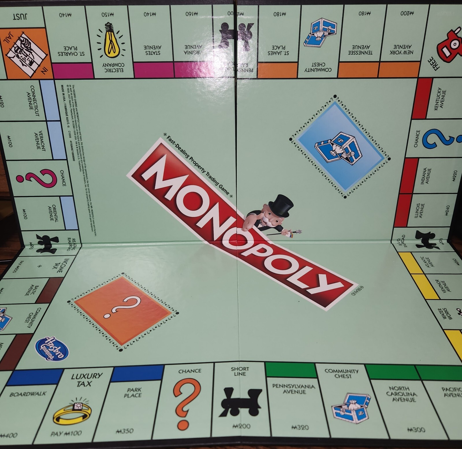 2021 Monopoly Replacement BOARD ONLY