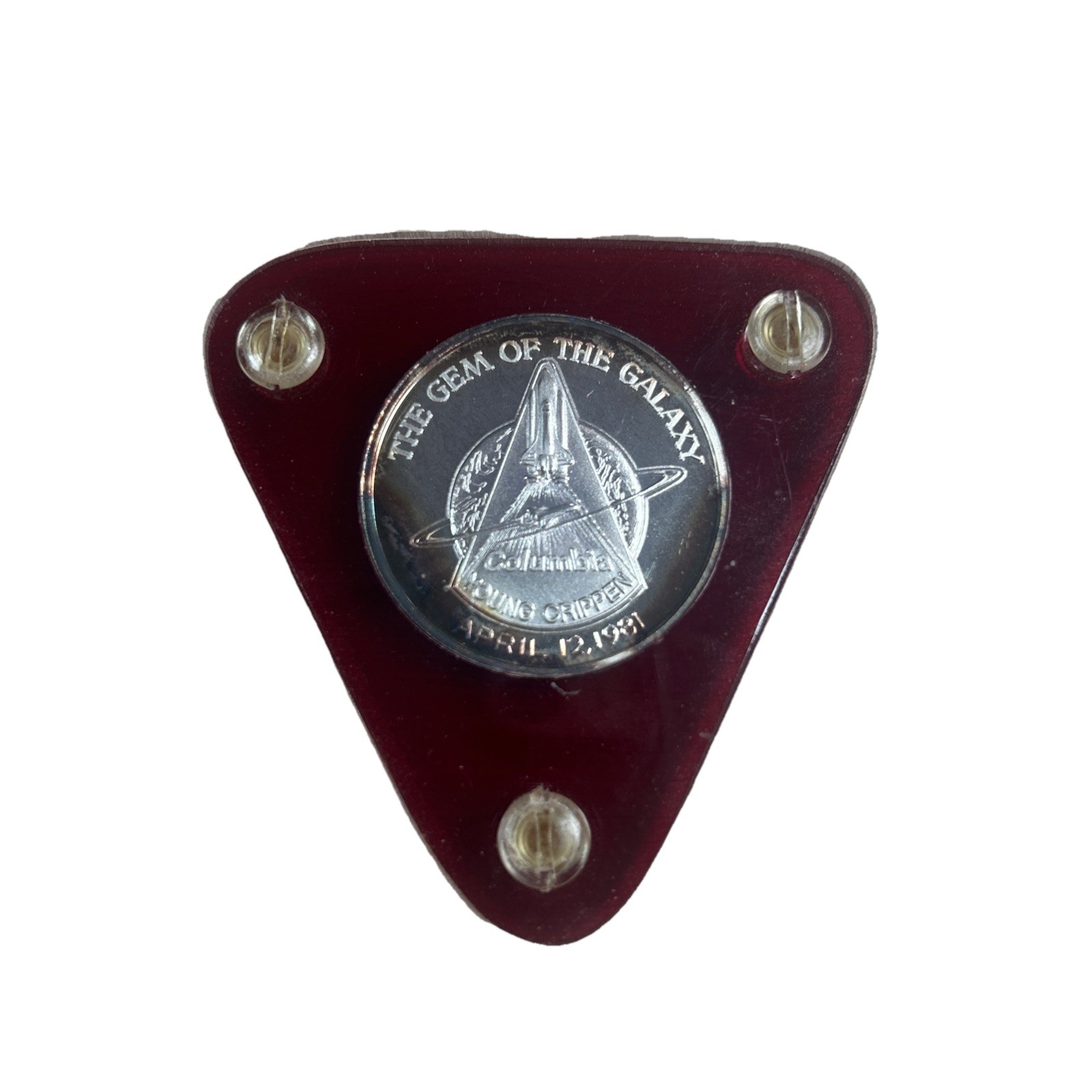 .999 SILVER NASA MSFC SPACE SHUTTLE COLUMBIA 1981 GEM OF GALAXY MEDALLION/COIN