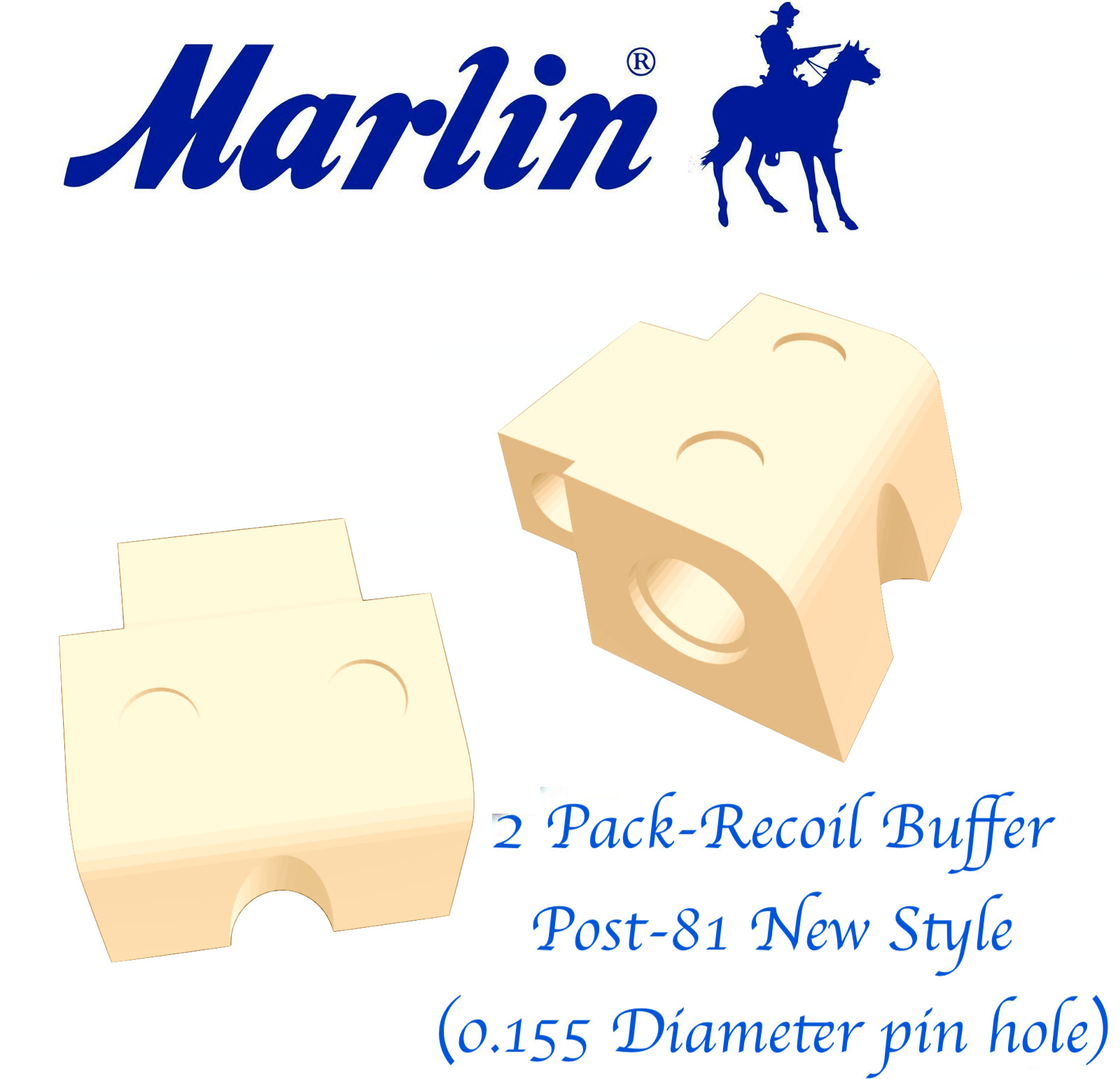 2x High Precision Marlin Recoil Buffer For New 60, 70, 70P, 795, 75, 99 .22 TPU