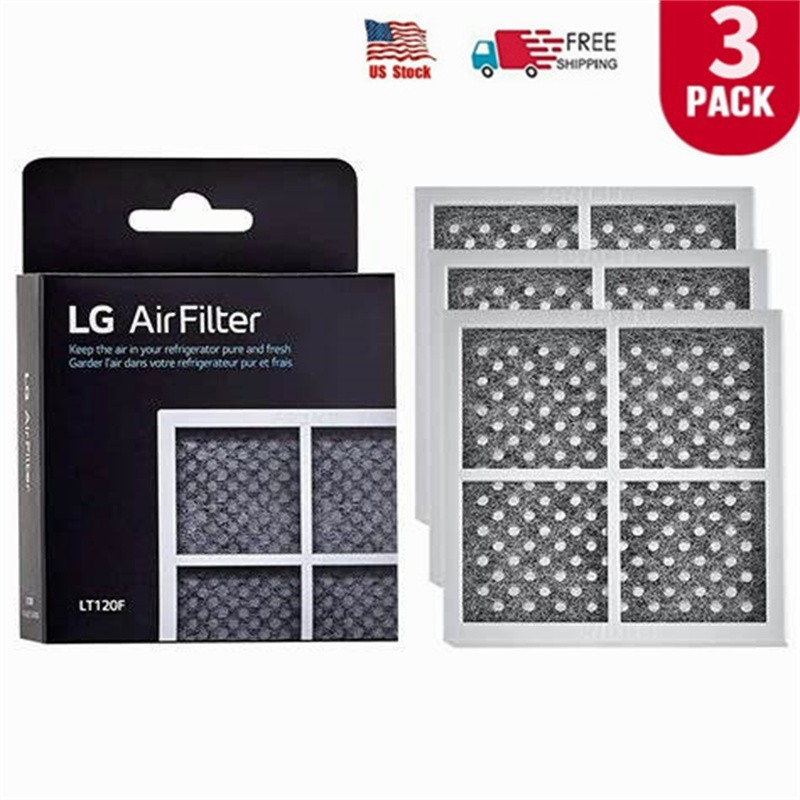 3 Pack LG LT120F ADQ73214404 Fresh Air Replacement Refrigerator Air Filter New 3 Pack LG LT120F ADQ73214404 Fresh Air Replacement Refrigerator Air Filter New