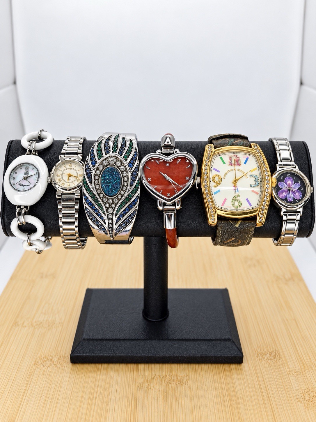 Lot of 6 Vintage Designer Watches Dooney & Burke, Wieck, Jade Of Yesteryear More