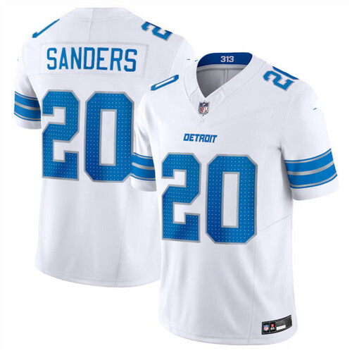 Men\'s #20 Barry Sanders Black 2024 F.U.S.E. 2nd Alternate Vapor Stitched Jersey