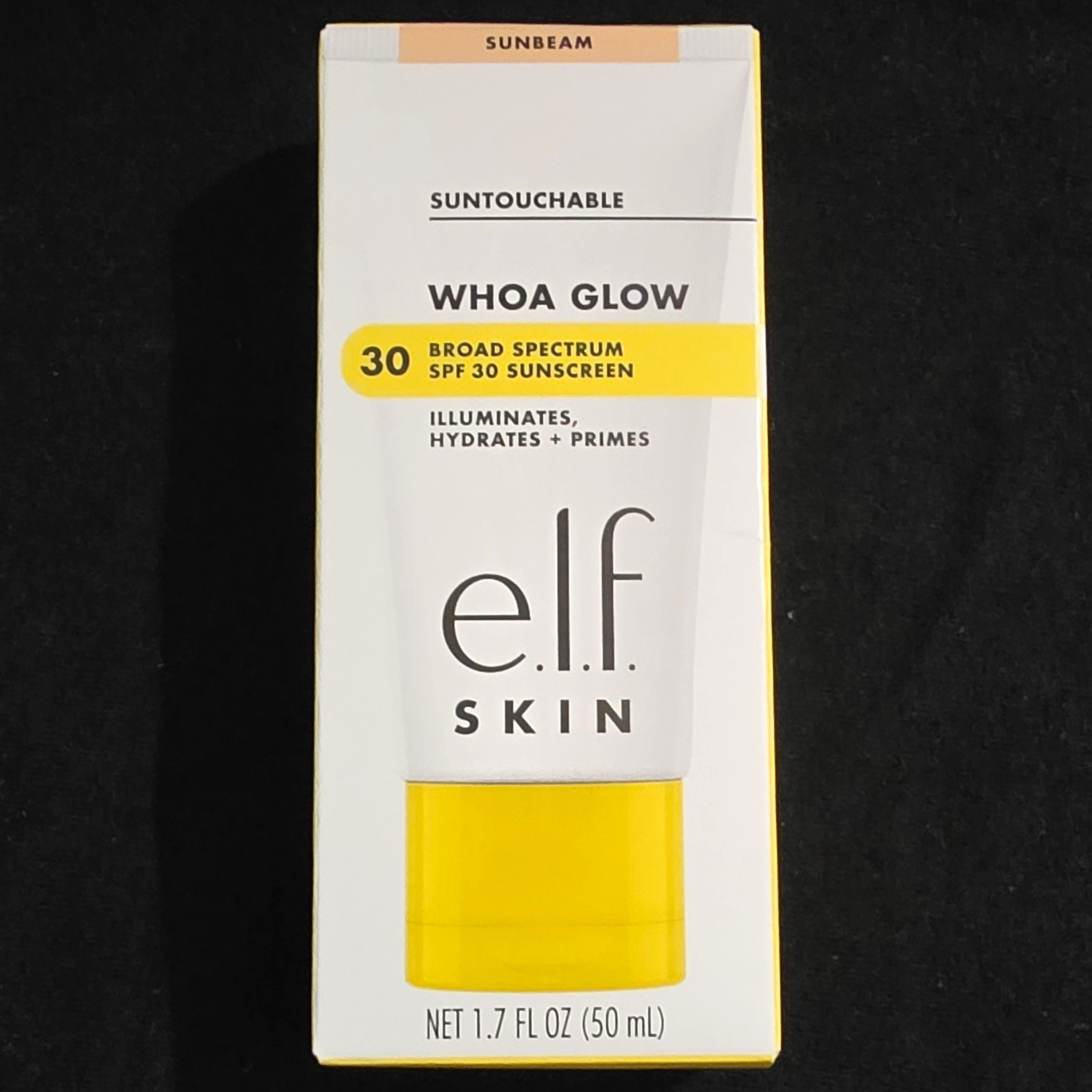 e.l.f. SKIN Suntouchable Whoa Glow SPF 30 Face Primer Sunscreen Sunbeam 1.7oz