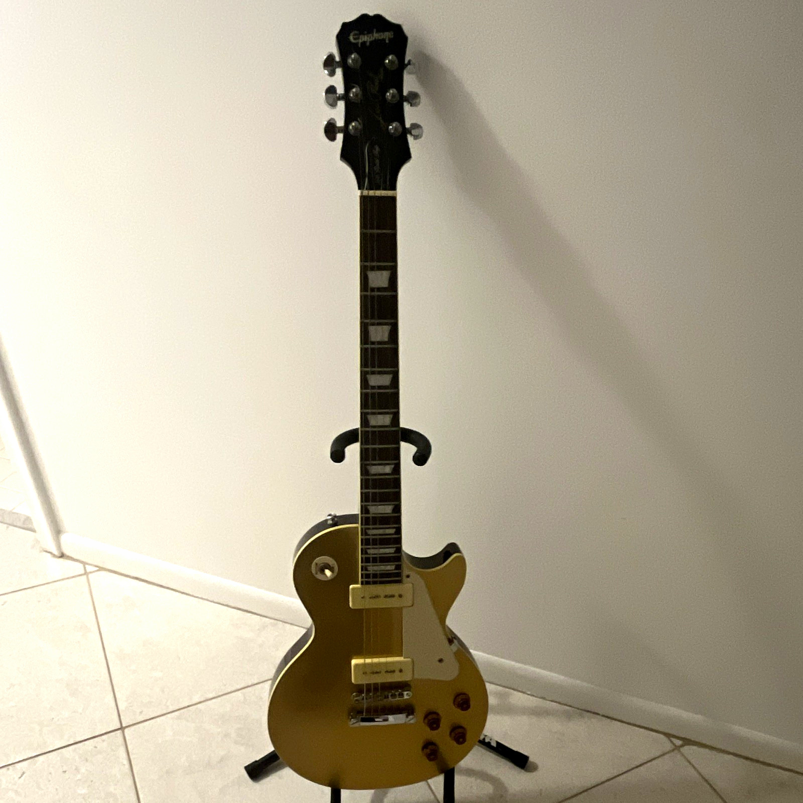 Epiphone Les Paul 56 Gold Top Electric Guitar P-90 Grover Solid Body RH 6-String