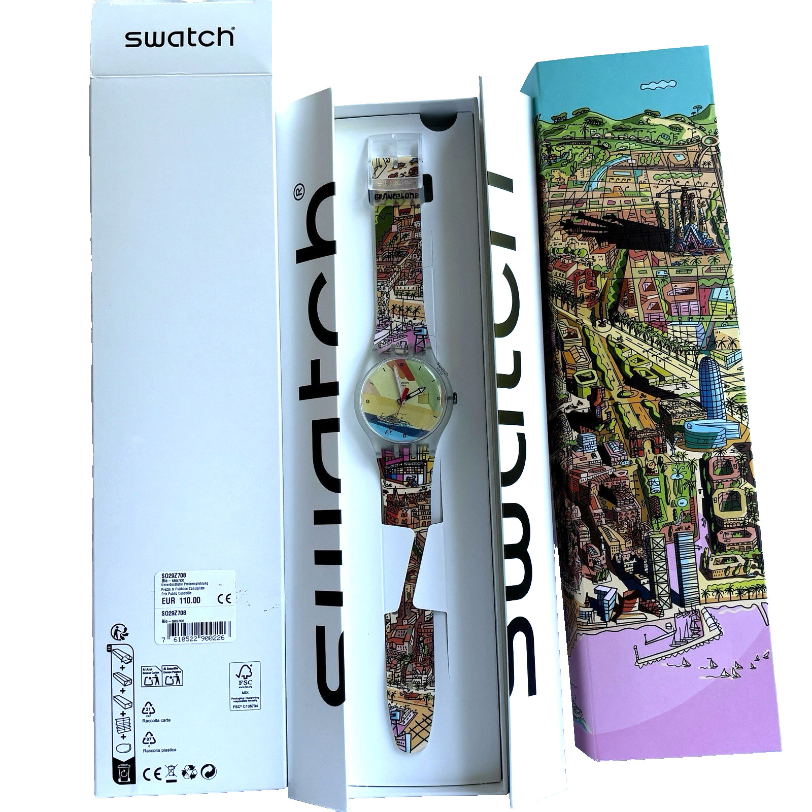 SWATCH Grancelona (SO29Z708) - Destination Artist (only in Barcelona) NEW