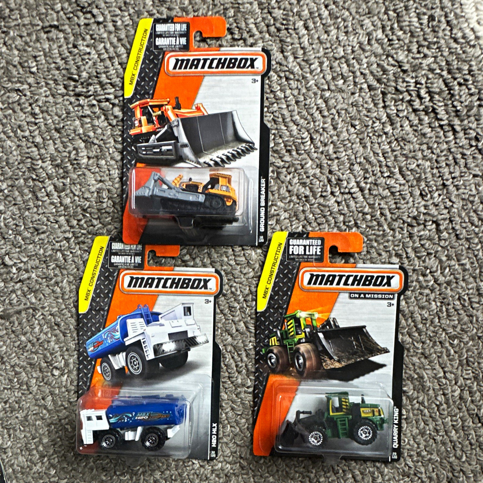 Matchbox MBX Construction Lot of 3 Diecast 1:64 Unopened - Ground Breaker Matchbox MBX Construction Lot of 3 Diecast 1:64 Unopened - Ground Breaker