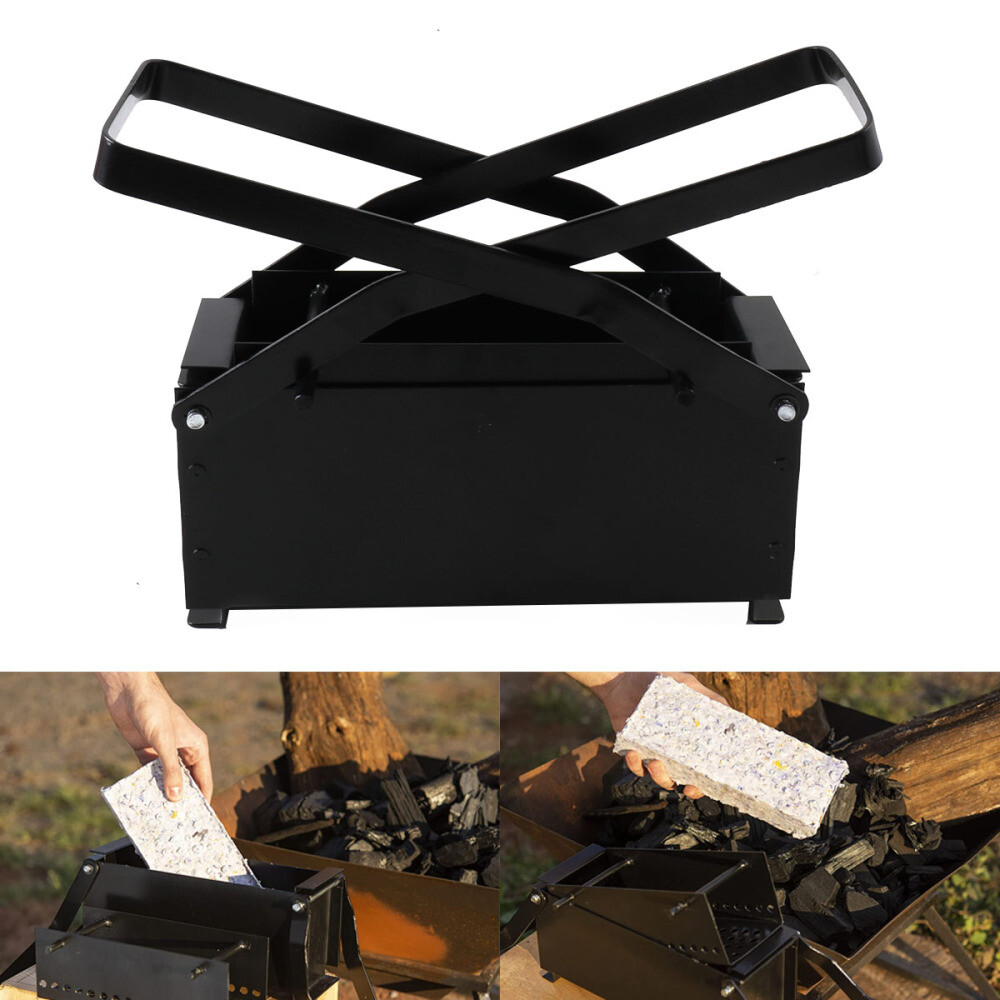 Press Paper Log Maker, Iron Newspaper Briquet Maker Paper Log Briquette Maker US