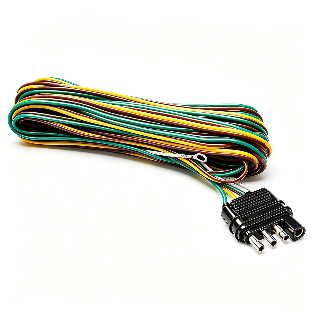 Seamaka 25ft 4 Wire 4-Flat Trailer Light Wiring 25FT, 4 Seamaka 25ft 4 Wire 4-Flat Trailer Light Wiring 25FT, 4