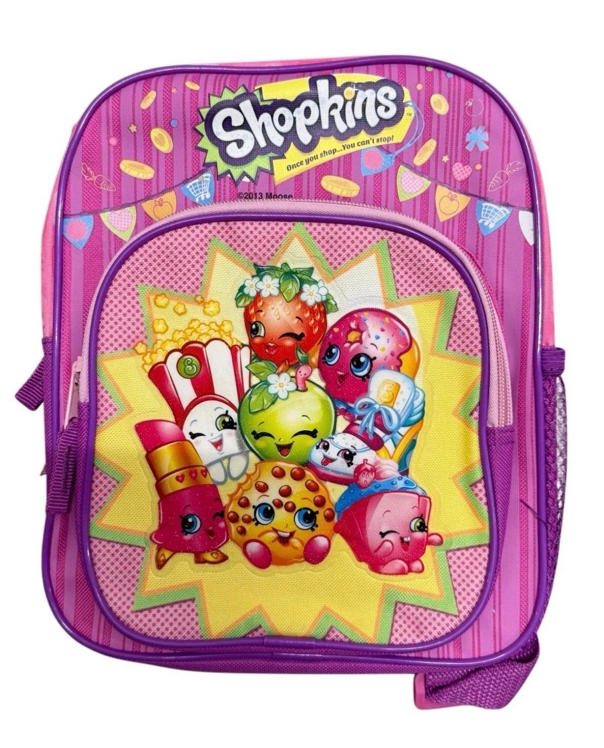 Shopkins girls Toddler School Mini backpack ,10-inch tall Mini With Tag 10x8x3 Shopkins girls Toddler School Mini backpack ,10-inch tall Mini With Tag 10x8x3