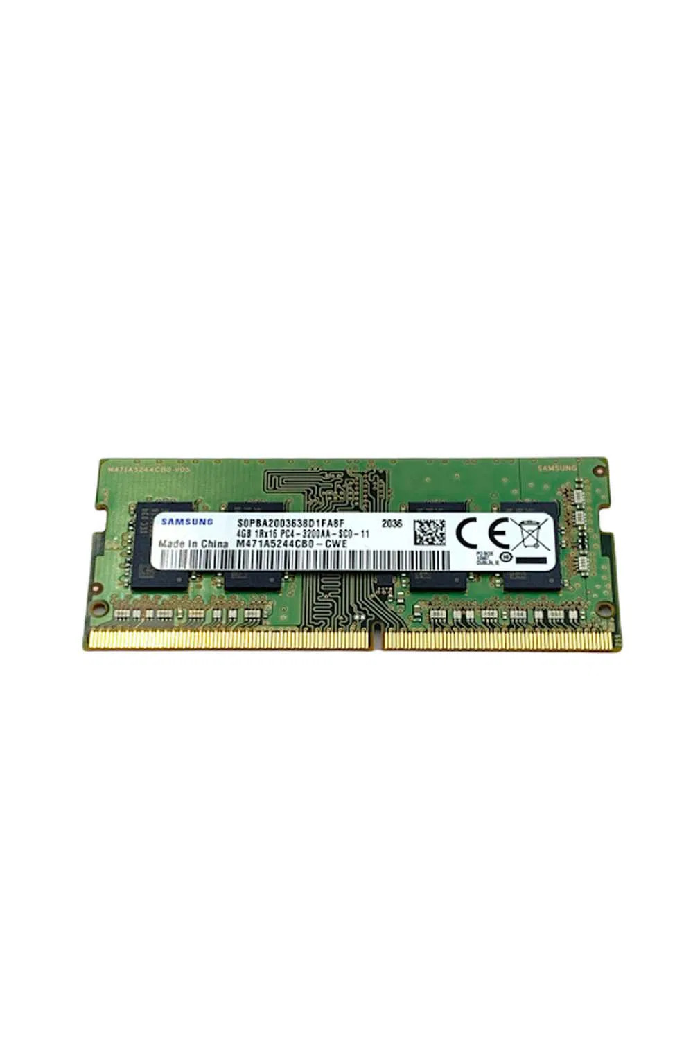 Samsung 4GB M471A5244CB0-CWE PC4-3200AA SODIMM RAM Memory Samsung 4GB M471A5244CB0-CWE PC4-3200AA SODIMM RAM Memory