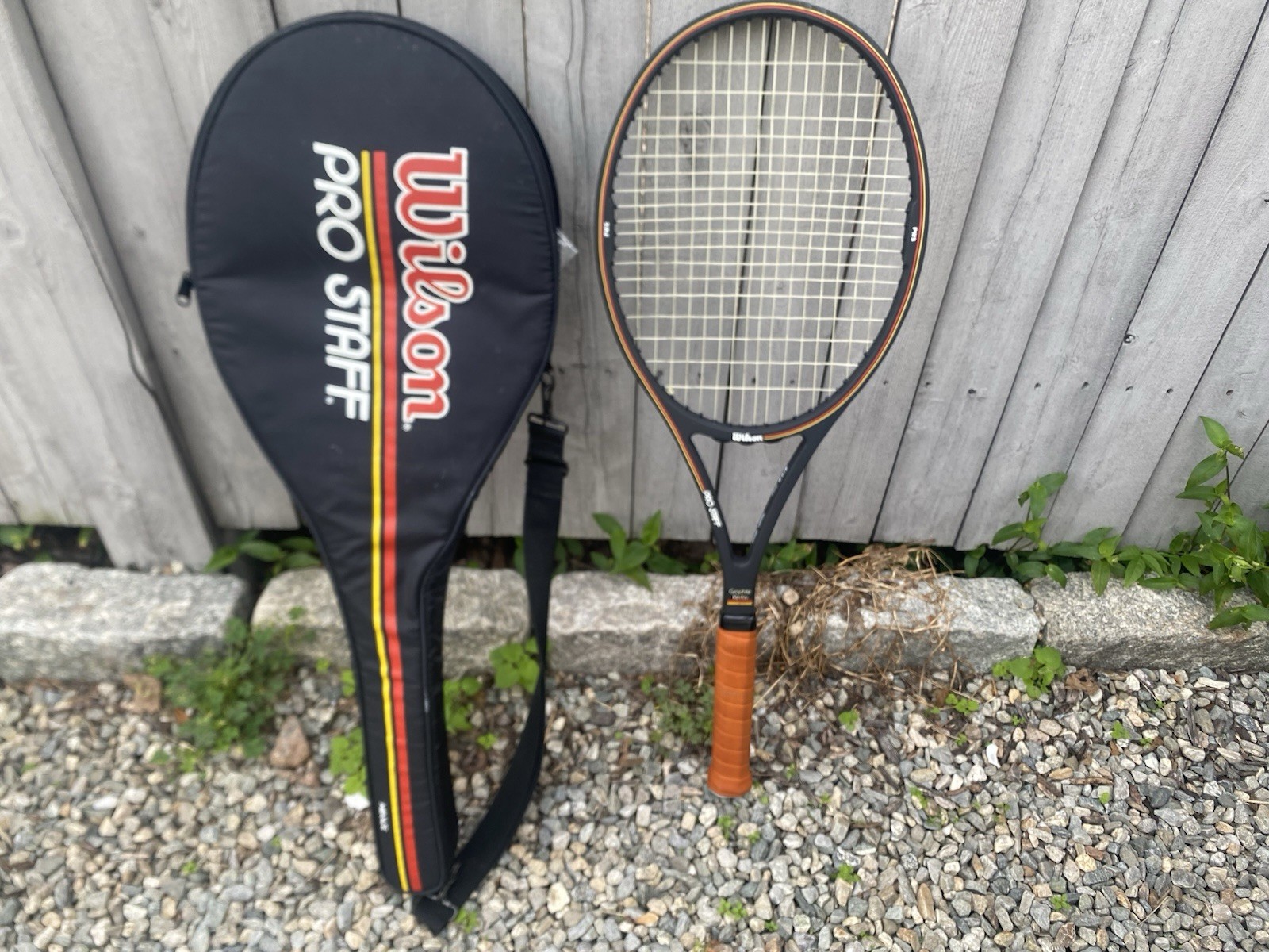 Vtg Wilson Pro Staff 85 St Vincent Tennis Racquet JYQ Midsize Fairway Grip 4 1/2 Vtg Wilson Pro Staff 85 St Vincent Tennis Racquet JYQ Midsize Fairway Grip 4 1/2