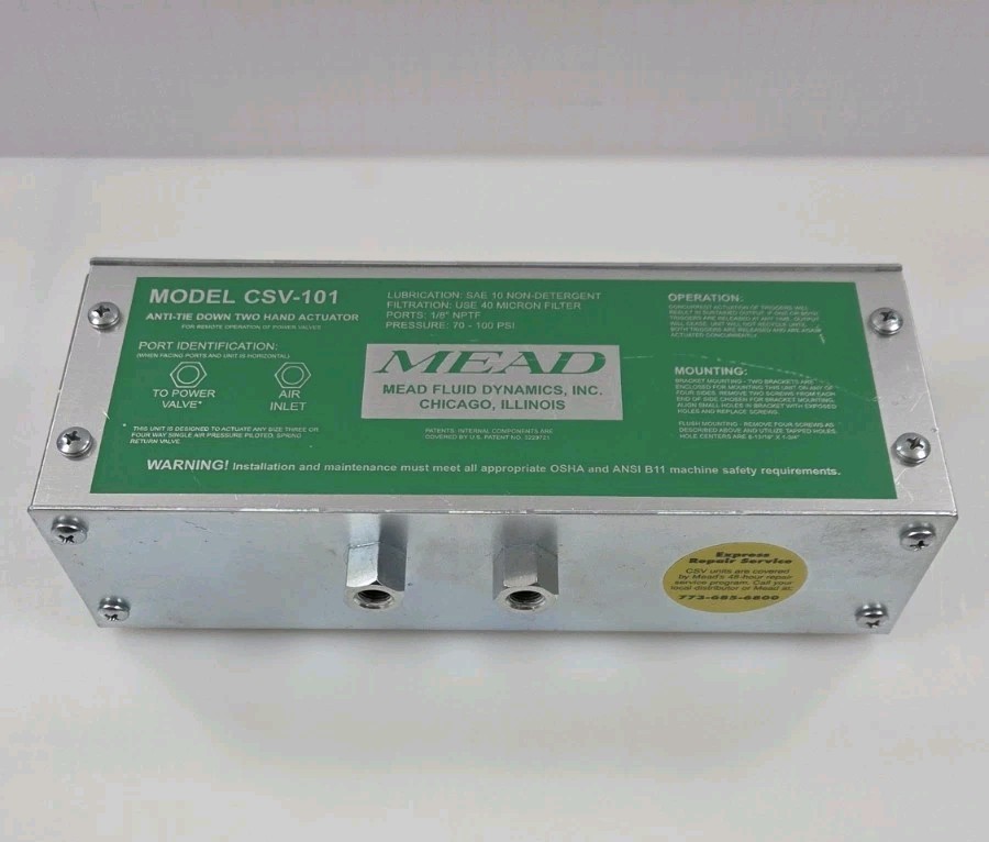 Bimba Mead CSV-101 Anti-Tie Down Two Hand Actuator《Low Use》Priced To Sell Bimba Mead CSV-101 Anti-Tie Down Two Hand Actuator《Low Use》Priced To Sell