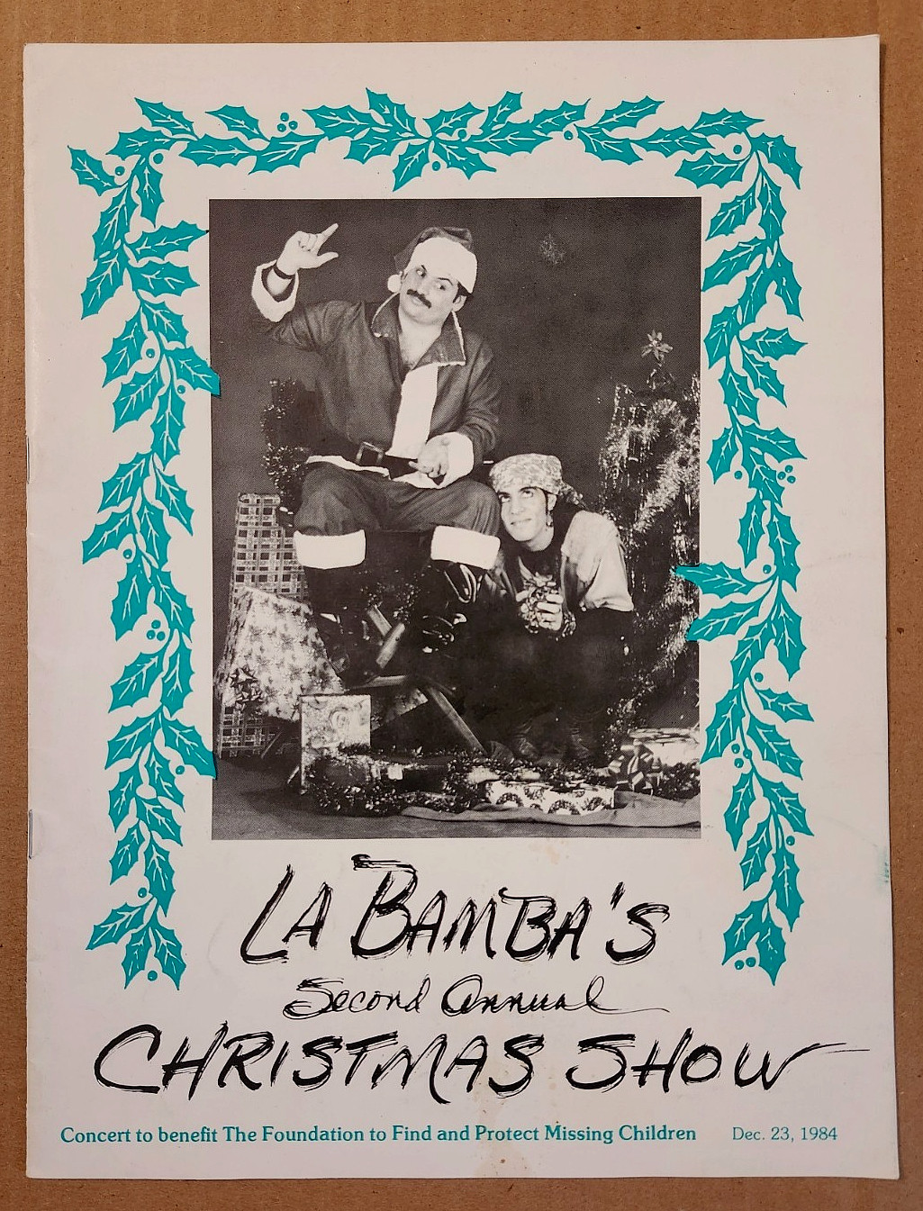 RARE La Bamba\'s 1984 XMAS Concert Program - Little Steven/Dar Love/Setzer/E-Stre