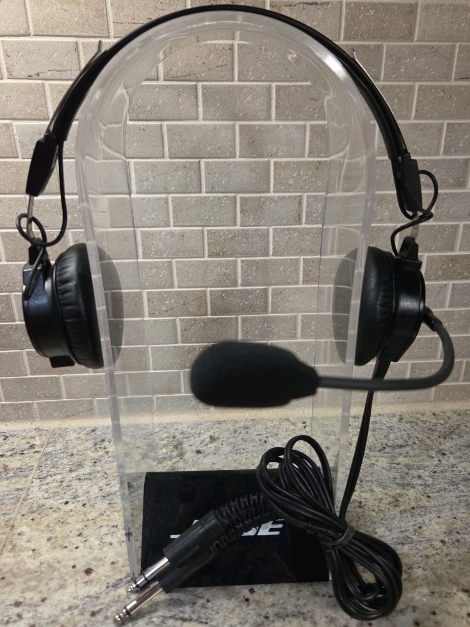 Telex Airman 850 ANR Aviation Headset Dual GA Plug New Mic Cover