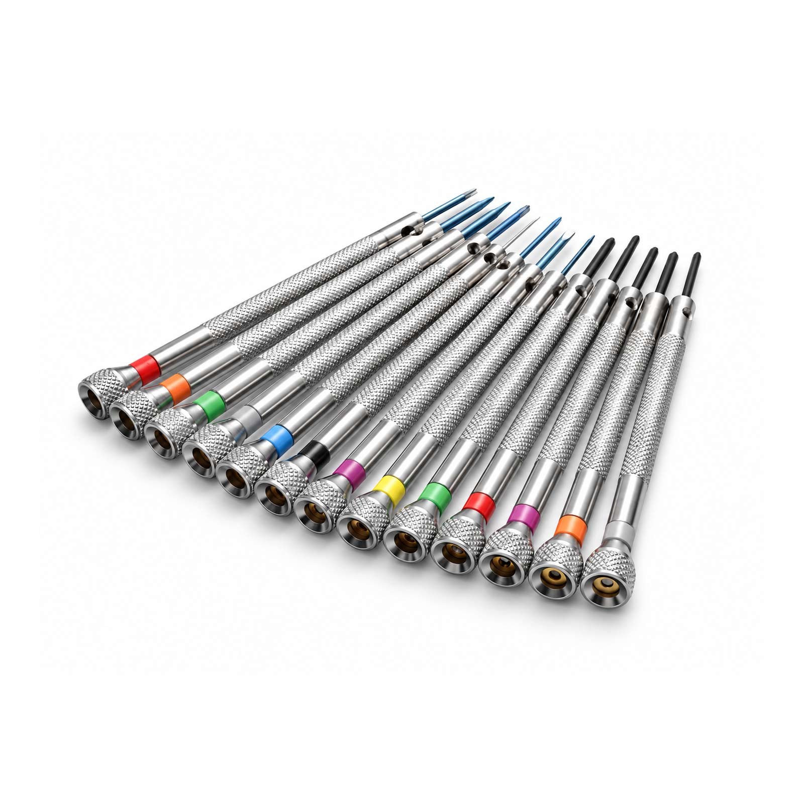 13Pack Metal 0.6-2.0mm 90mm Long Screwdrivers Repair Tools For Watchmakers Watch