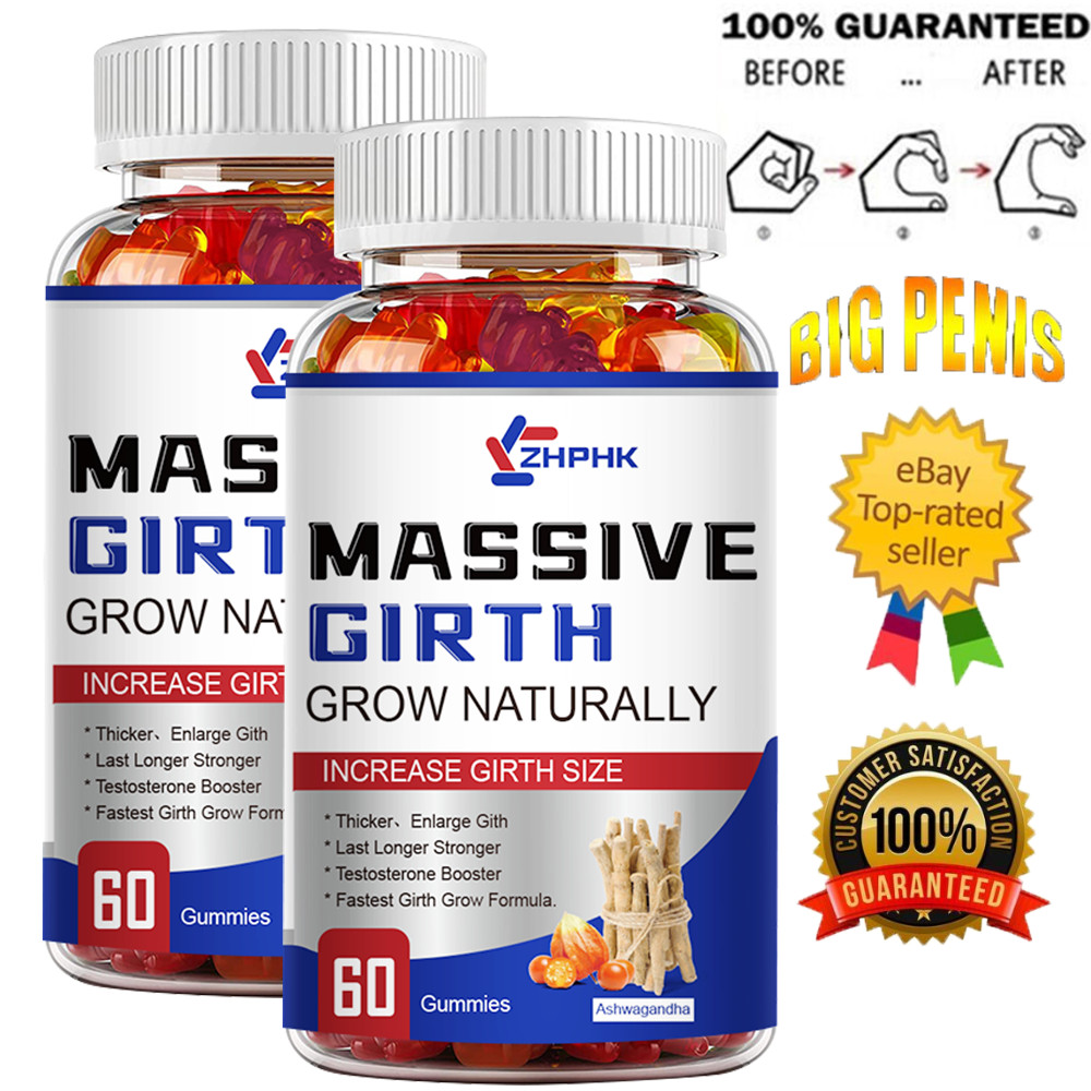 NEW Natural Massive Girth Gummy for Men, Massive Girth Grow Naturally 120 Gummy