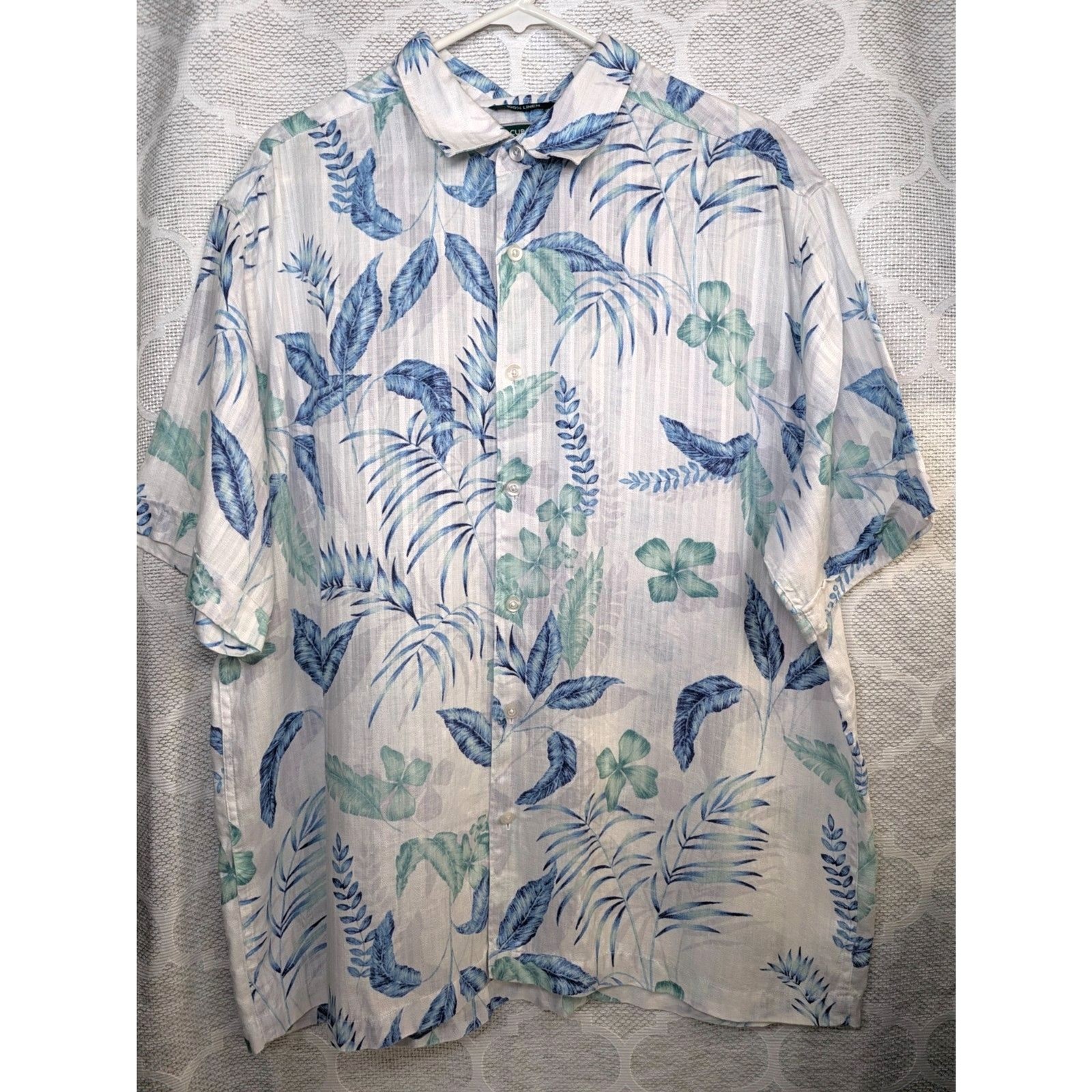 Cubavera Men\'s Tropical Floral Shirt Cubavera Men\'s Tropical Floral Shirt