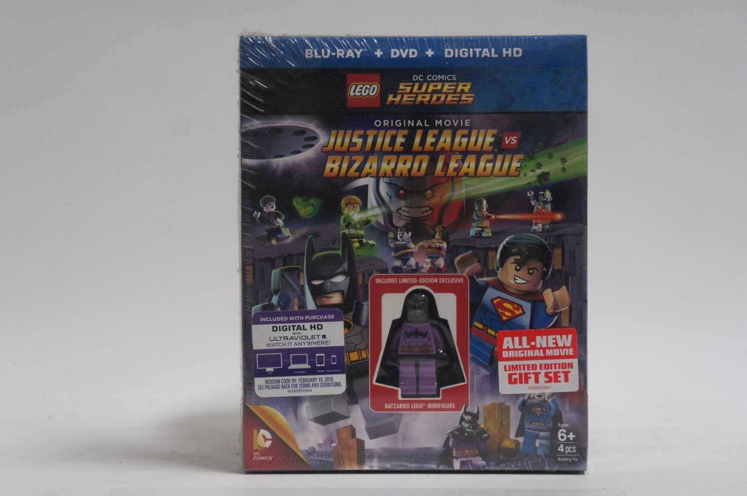 NIB RARE Super Heroes Justice League vs. BATZARRO MINIFIGURE INCLUDED