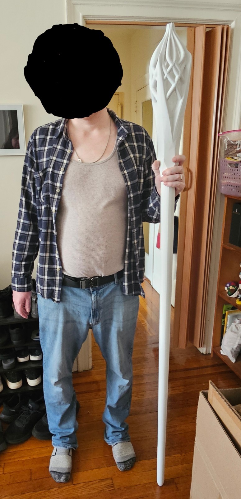 Gandalf The White 1.8 Meter Tall, With Led Light 3d Printed Build Kit Gandalf The White 1.8 Meter Tall, With Led Light 3d Printed Build Kit
