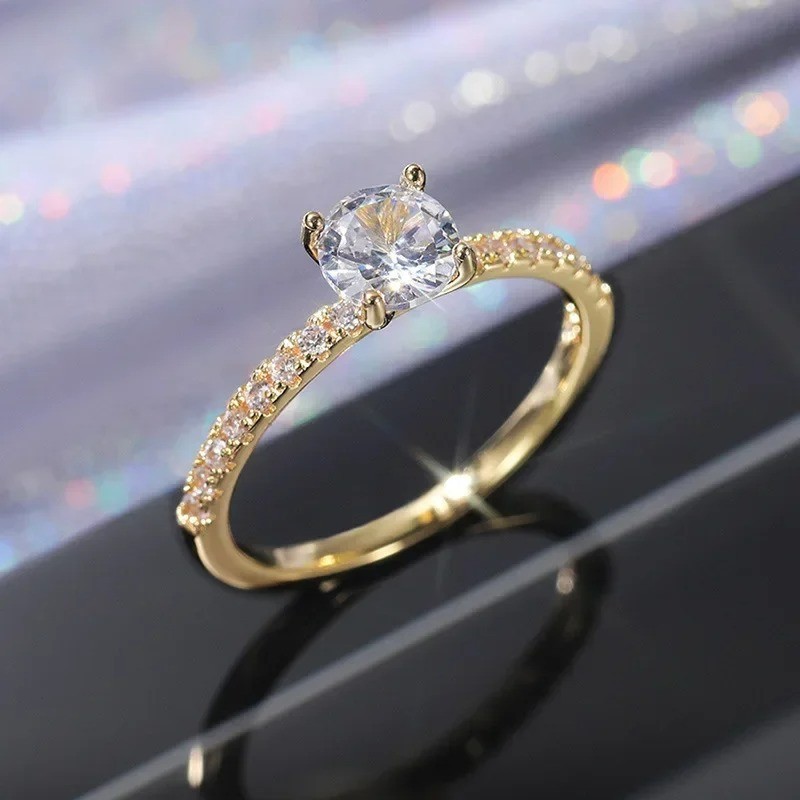 Anillos Sortijas 14k Argollas De Compromiso Matrimonio Oro Plata 925 Para Mujer