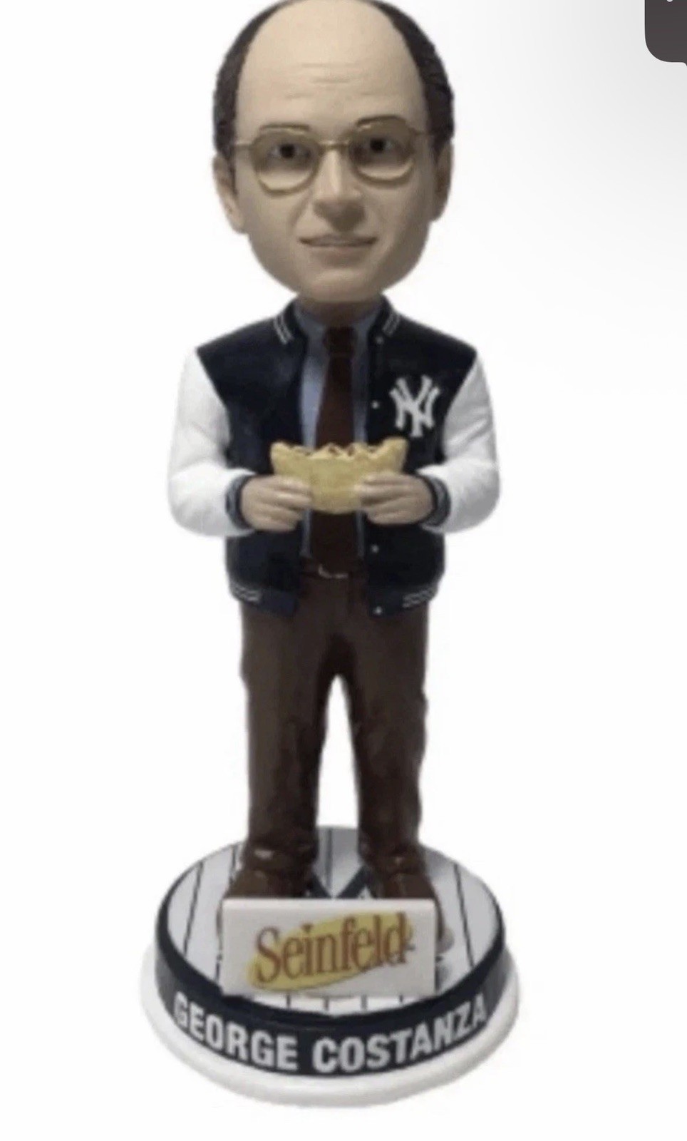 2026 New York Yankees Seinfeld George Costanza Calzone Bobblehead 8/27 