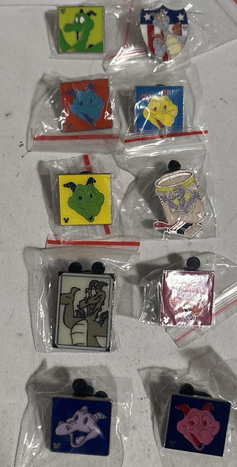 Disney FIGMENT MULTI-COLOR only Pins lot of 10