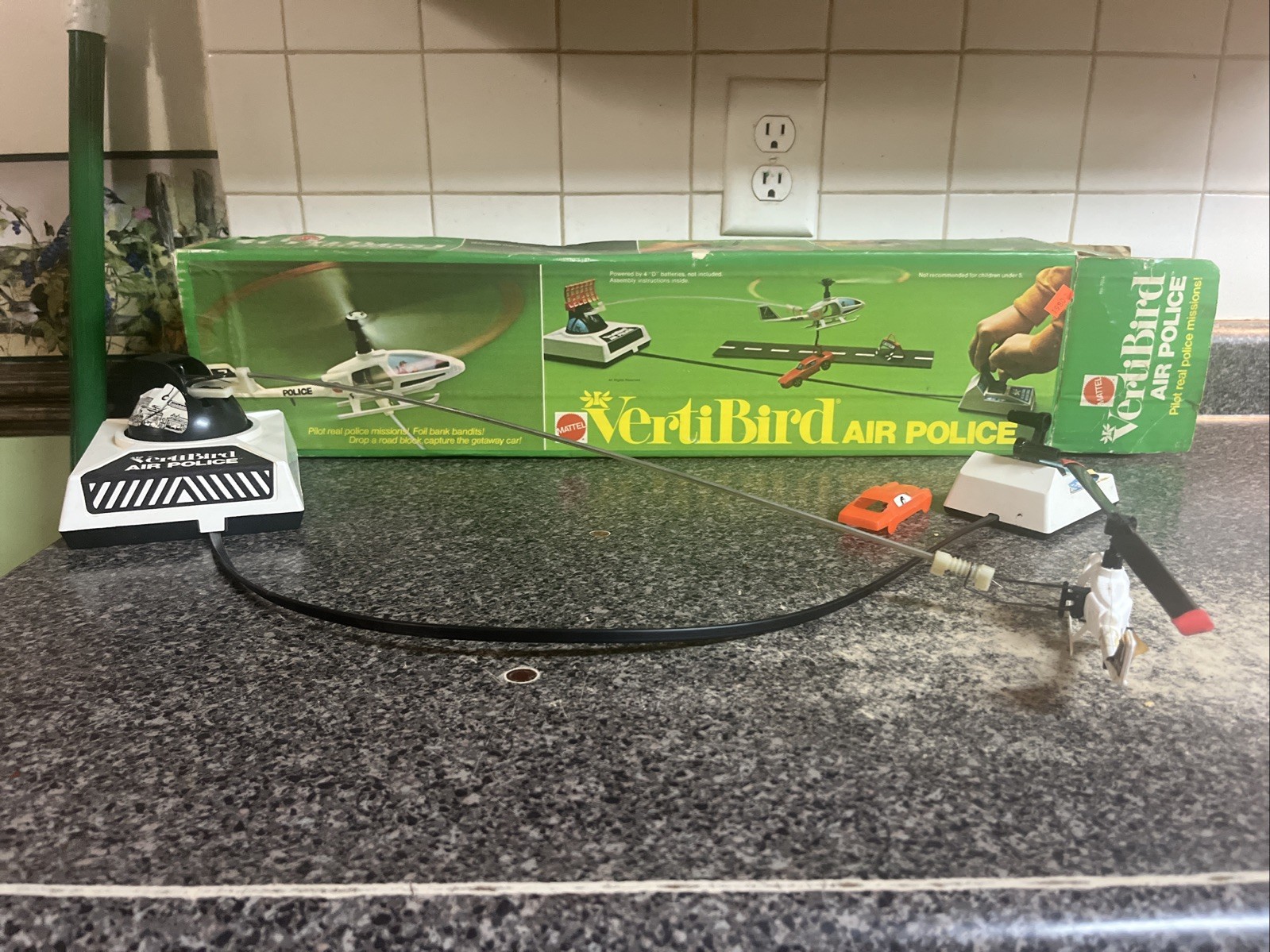 Vintage 1973 Vertibird Air Police by Mattel #7604 in Original Box & Complete