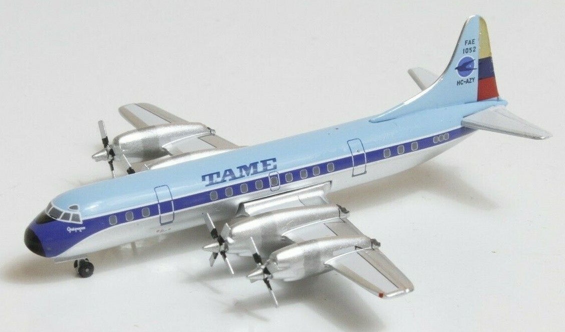 Aeroclassics El Aviador TAME Lockheed L-188 Electra HC-AZY Diecast 1/400 Model