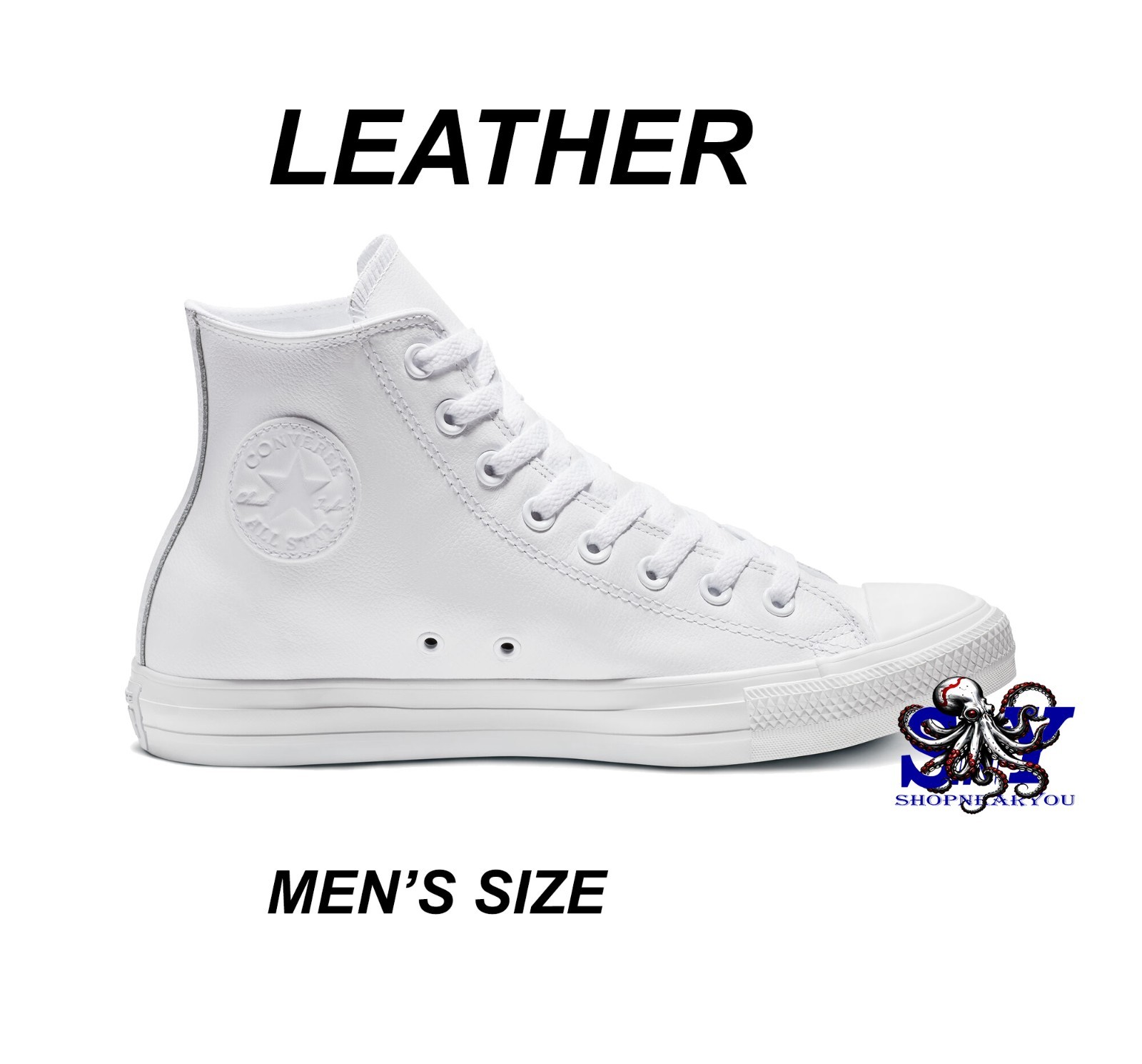 CONVERSE Chuck Taylor Men's Hi Top Premium Leather Sneakers Shoes Kicks New NIB CONVERSE Chuck Taylor Men's Hi Top Premium Leather Sneakers Shoes Kicks New NIB