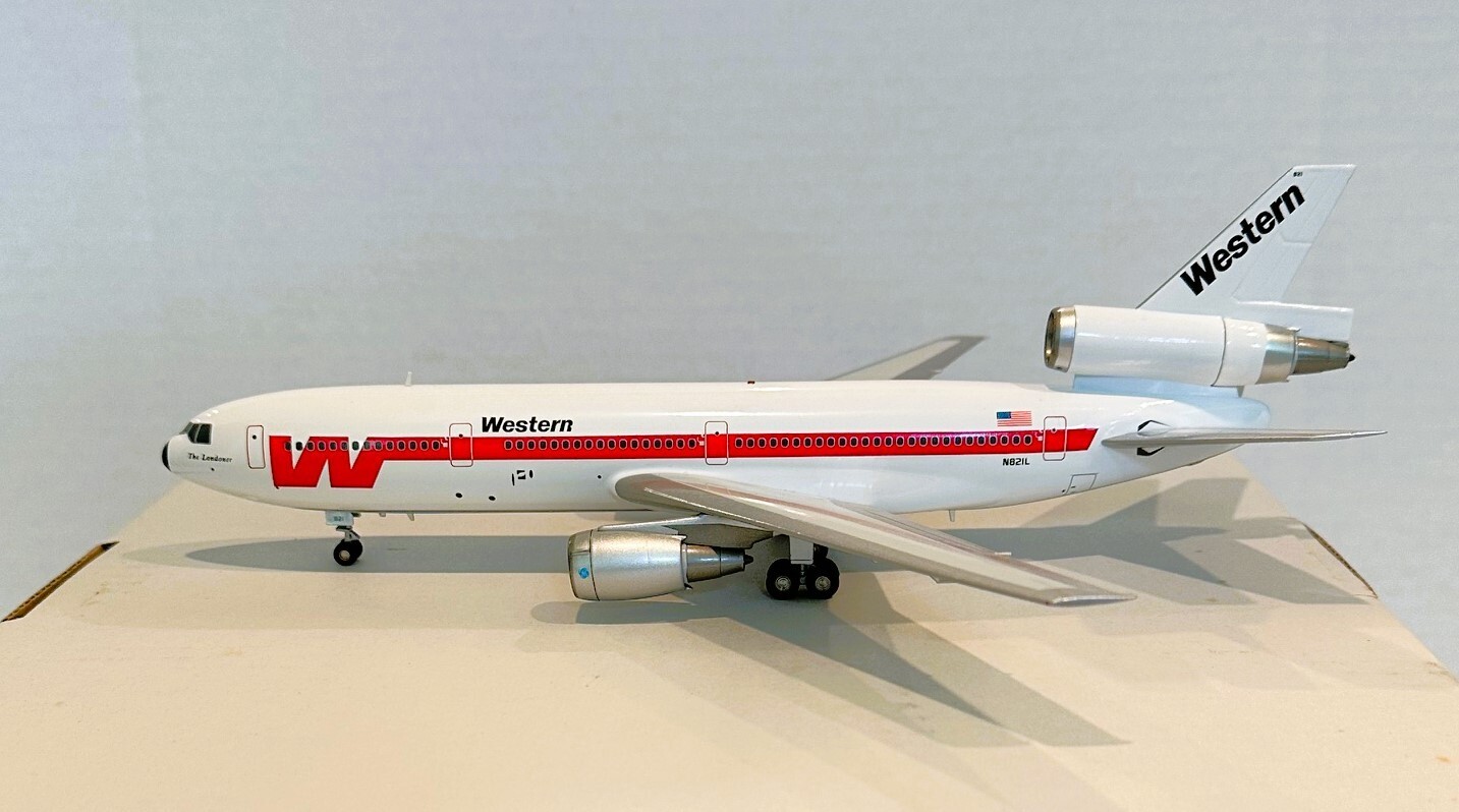 Inflight IFDC100711 Western Airlines Douglas DC-10-30 N821L Diecast 1/200 Model