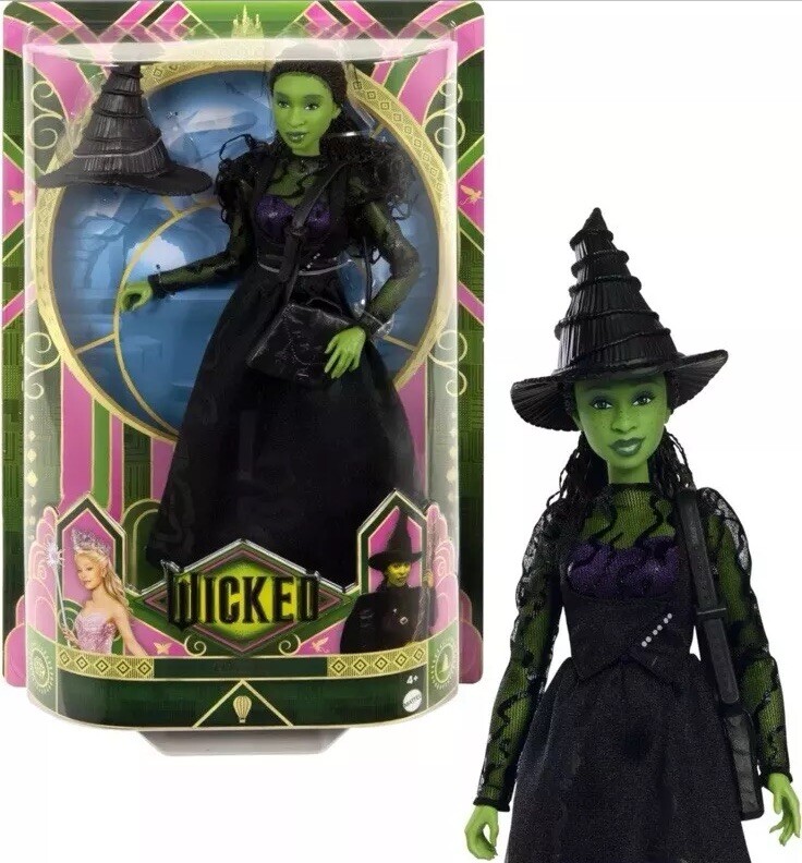 Mattel Wicked Elphaba Fashion Doll WICKED.com Error (IN HAND) Error packaging