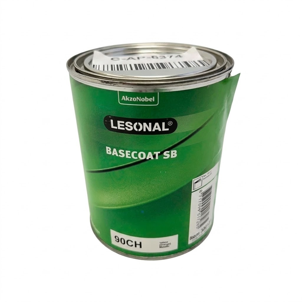 AkzoNobel Lesonal SB 90CH Yellow Orange Metallic Basecoat 1Qt 390131 Paint AkzoNobel Lesonal SB 90CH Yellow Orange Metallic Basecoat 1Qt 390131 Paint