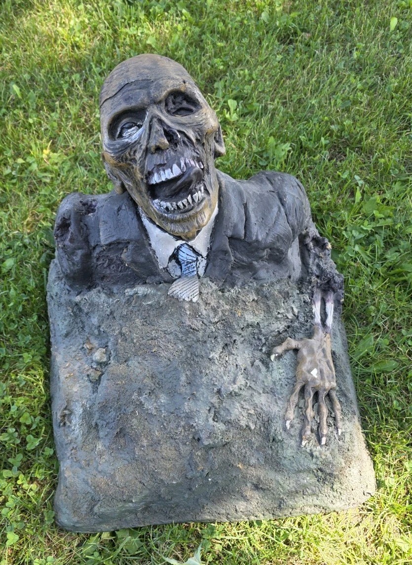 Vintage Grave Dave Gag Studios Halloween Prop Skeleton Rigid Foam