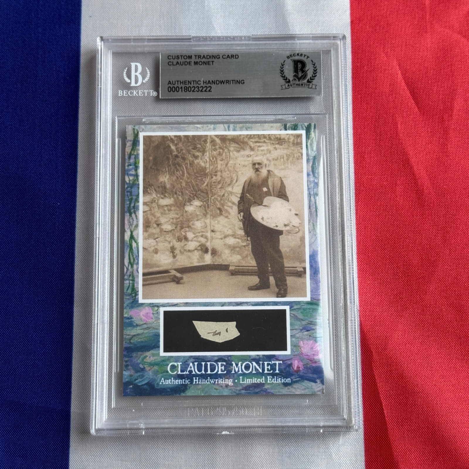 Claude Monet Handwritten Word Removed From a Beckett Autograph Letter Signed