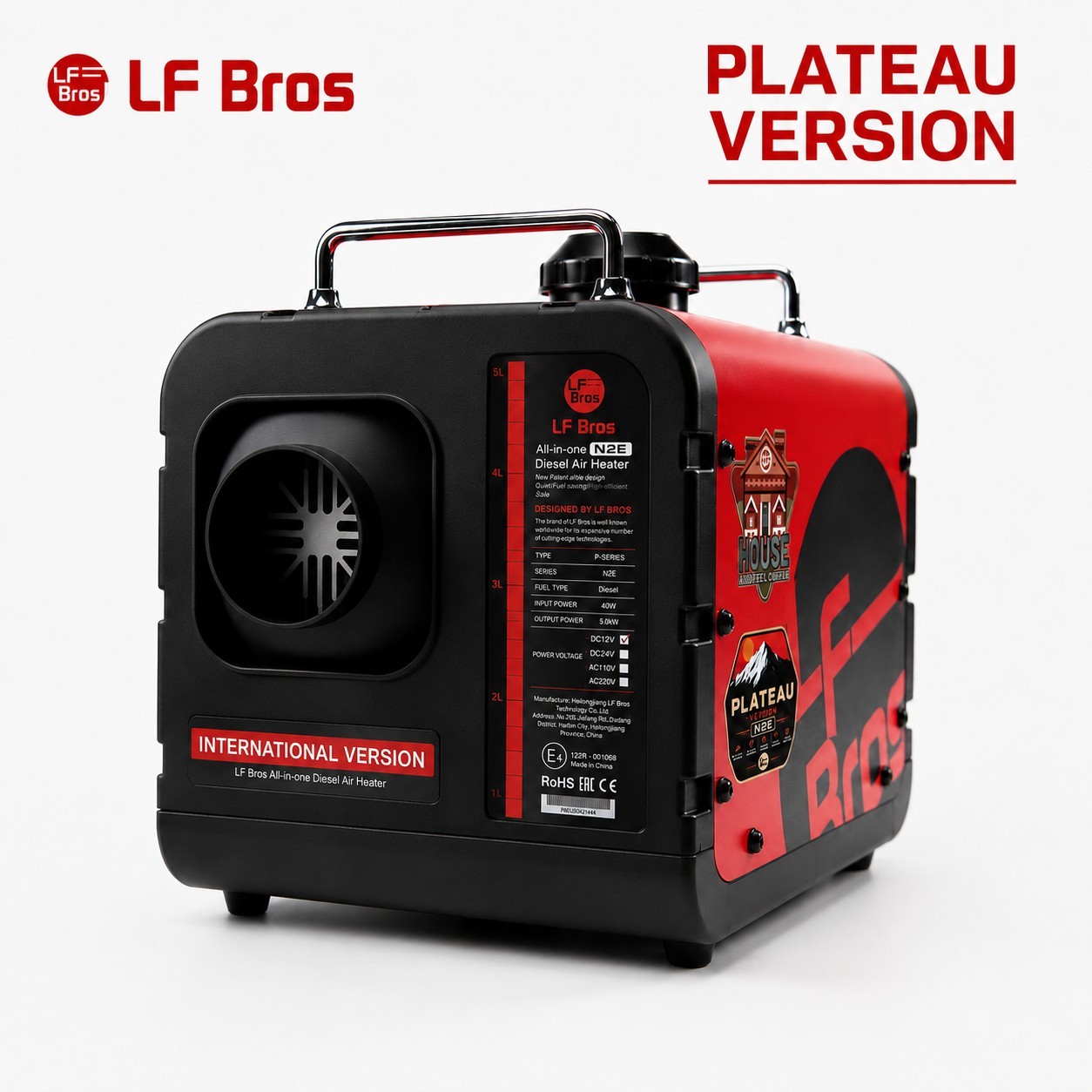 LF Bros N2-E  110V/12V/ 5KW All-in-One Diesel Air Heater Plateau Version