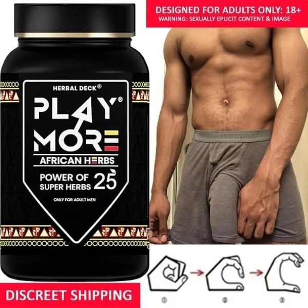 African Herbal Play More Powder Mens Energy Vitality and Health Support A+++
