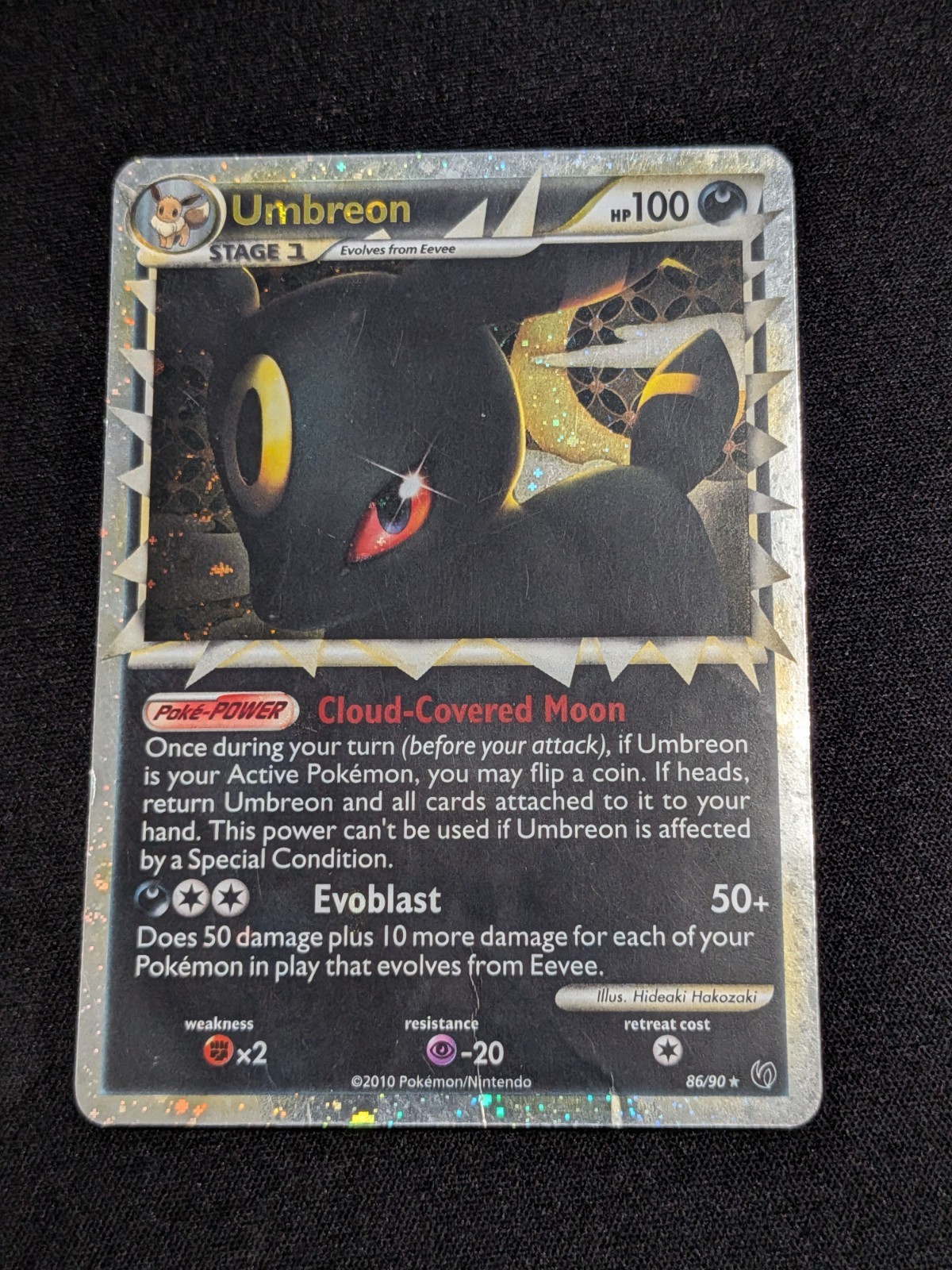 Umbreon Prime 86/90 Ultra Rare Vintage 2010 HGSS Undaunted Pokemon Card AS-IS Umbreon Prime 86/90 Ultra Rare Vintage 2010 HGSS Undaunted Pokemon Card AS-IS