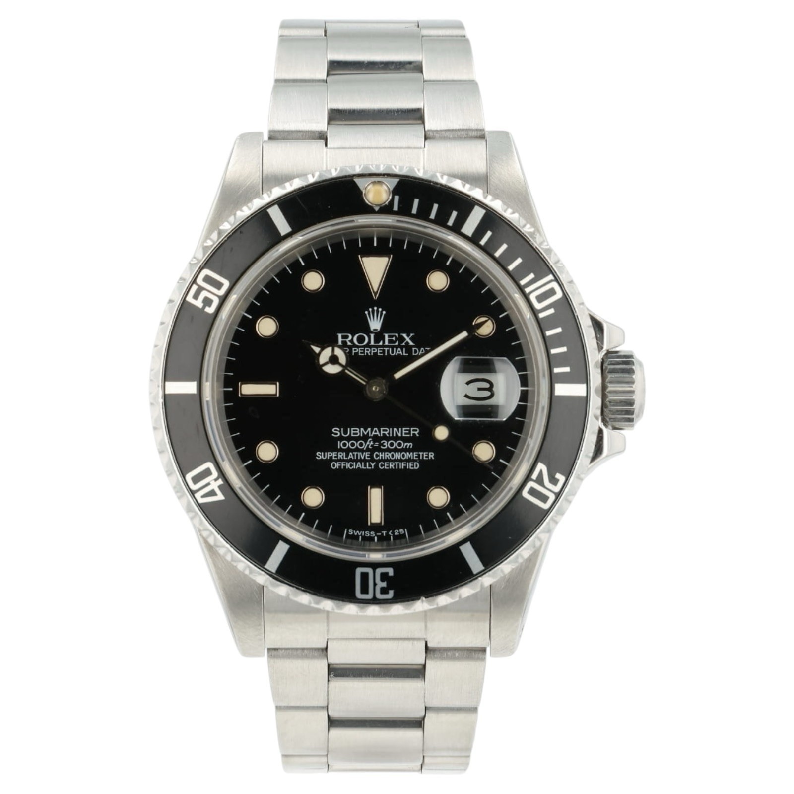 Rolex Submariner Black Dial Stainless Steel 40mm Automatic Men’s Watch 16800