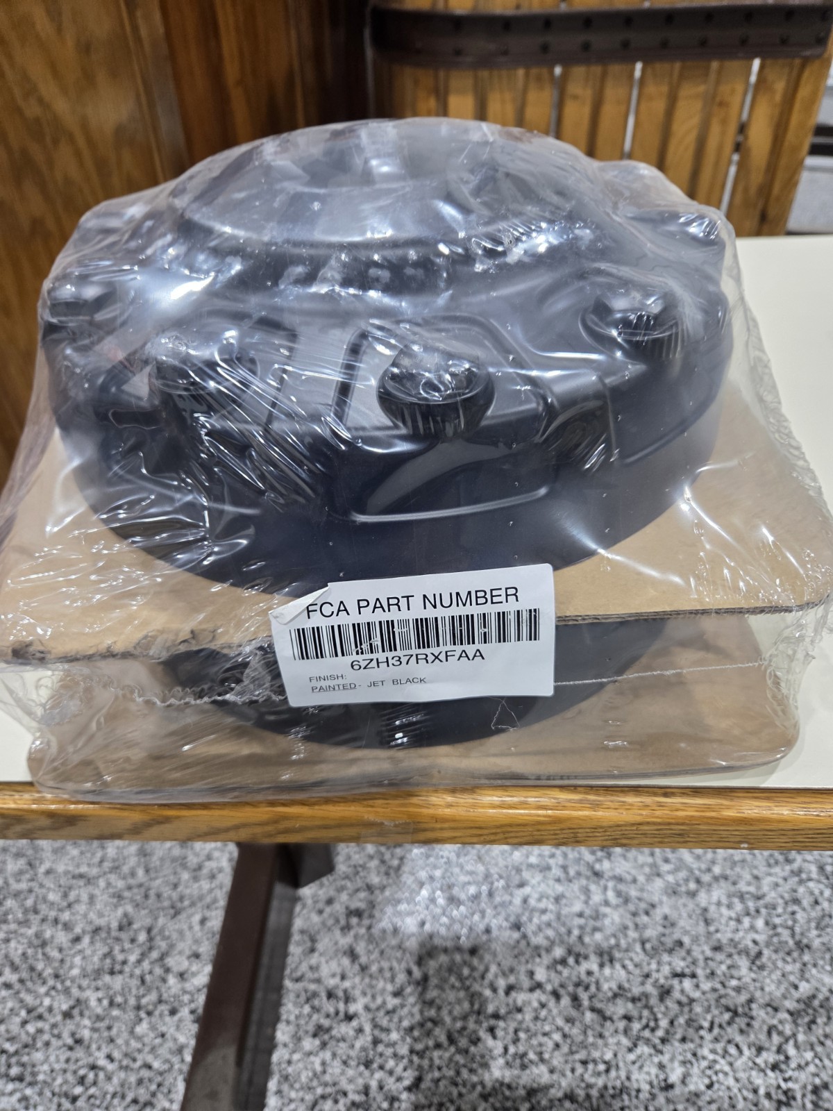 2019-2026 RAM 5500 BLACK FRONT and REAR CENTER CAPS 10 LUG