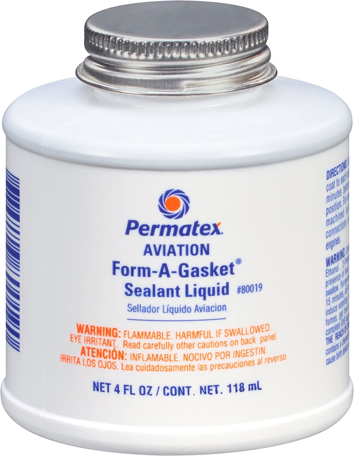 PERMATEX 80019 AVIATION FORM-A-GASKET NO. 3 SEALANT LIQUID 4 OZ - Each