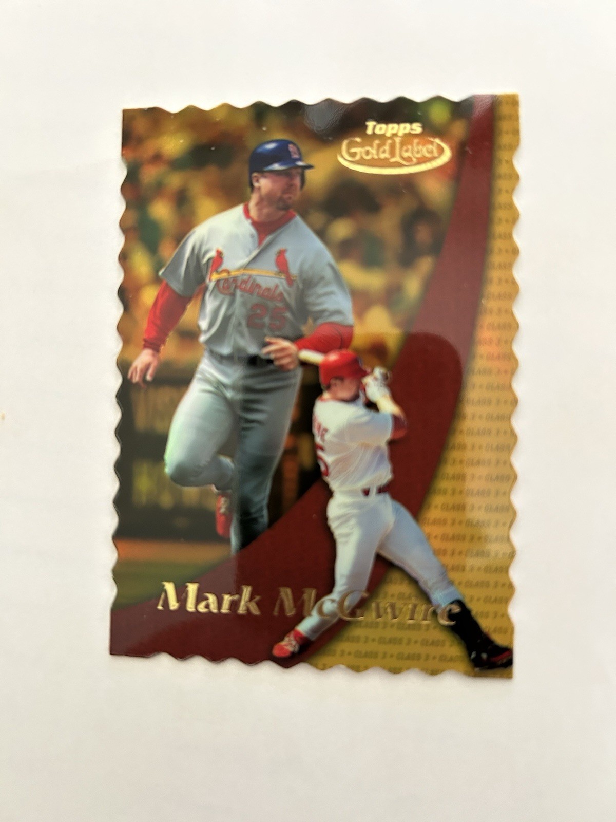 Mark McGwire Topps Gold Label Die Cut /100Cass 3 #25 Mark McGwire Topps Gold Label Die Cut /100Cass 3 #25
