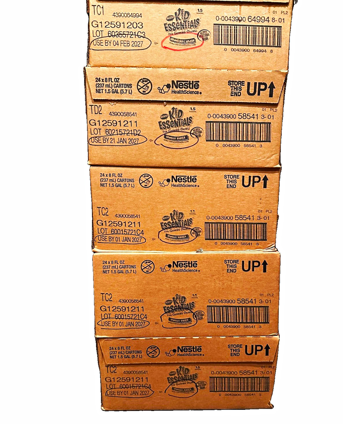 Nestle BOOST Kid Essentials 1.5 NEW Vanilla Vortex & strawberry vortex 24pk case Nestle BOOST Kid Essentials 1.5 NEW Vanilla Vortex & strawberry vortex 24pk case